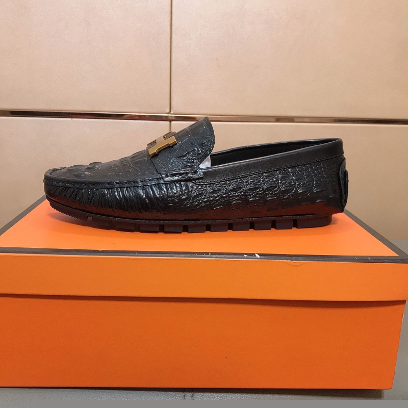 H**mes leather shoes